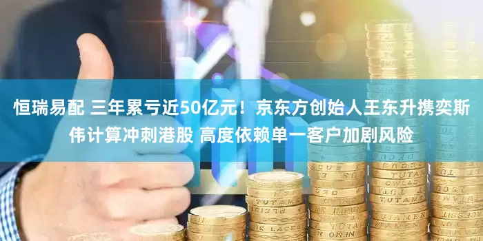 恒瑞易配 三年累亏近50亿元！京东方创始人王东升携奕斯伟计算冲刺港股 高度依赖单一客户加剧风险